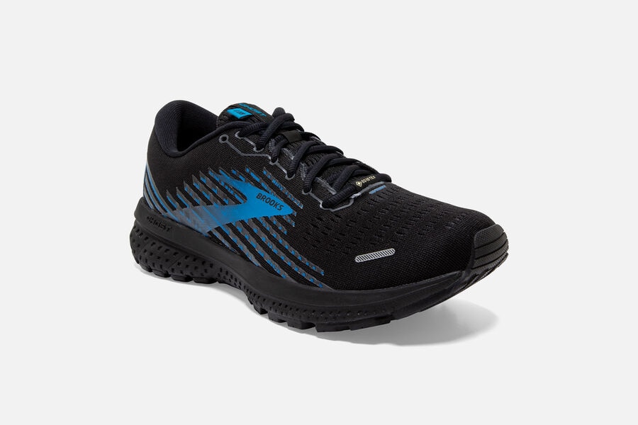 Brooks Ghost 13 GTX Road Running Shoes - Mens - Black/Blue - ZN7905423